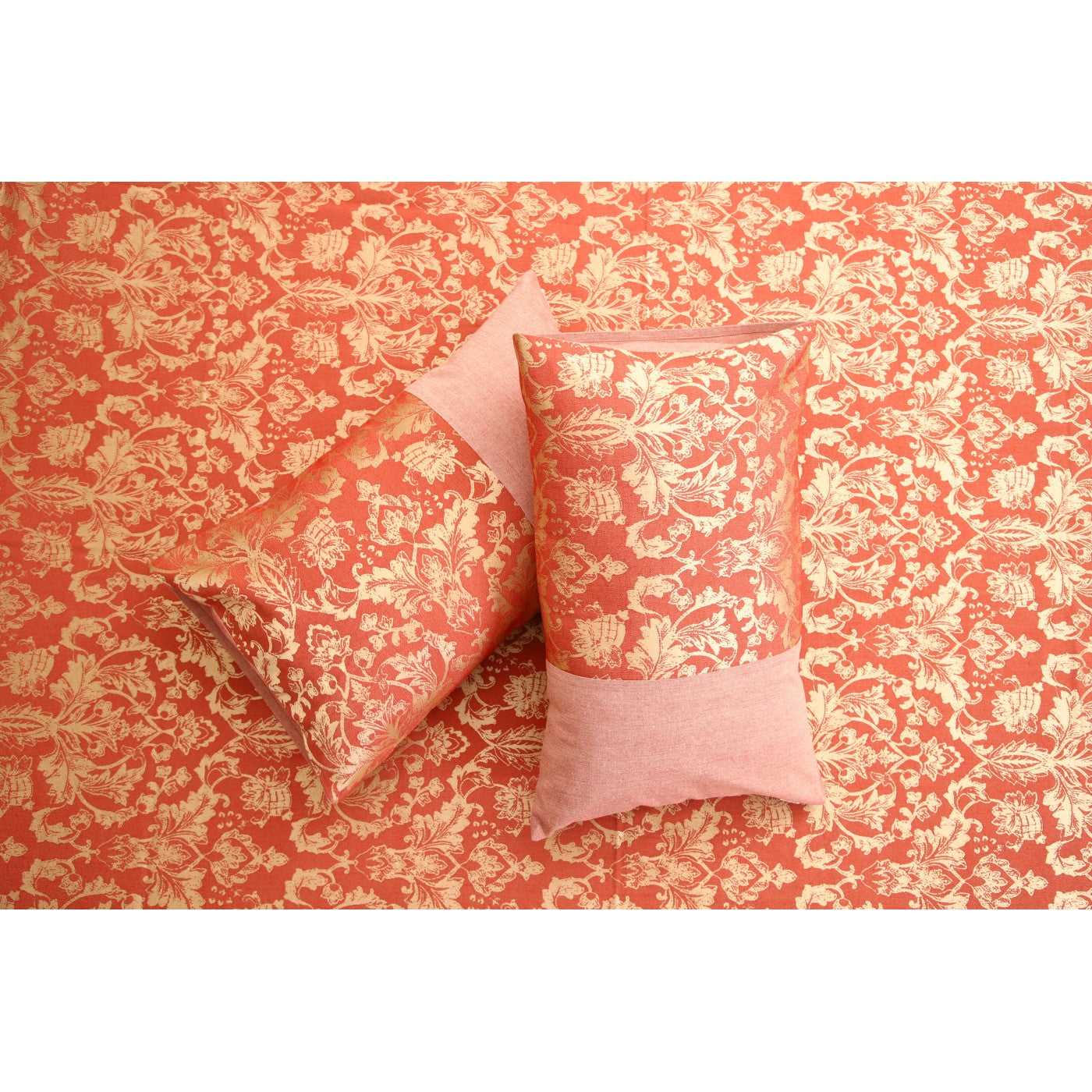 Cotton Jacquard Fiore Damask Pillow Covers Pack Of 2