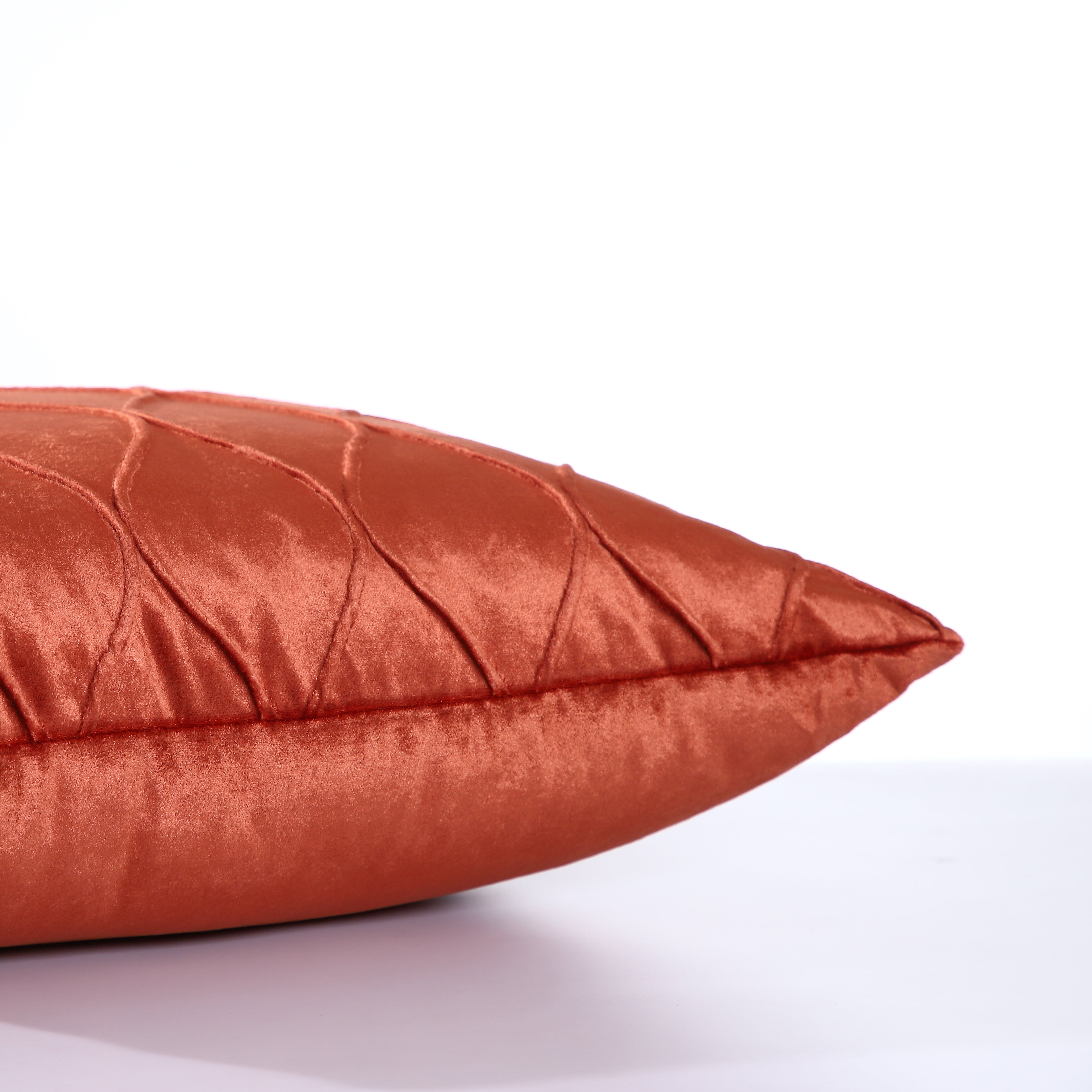 Rustic Luxe Embossed Diamond Pattern 16x16 Inch Cushion Cover - Pack of 2