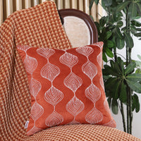 Rustic Elegance Handcrafted 16x16 Embroidered Cushion Cover