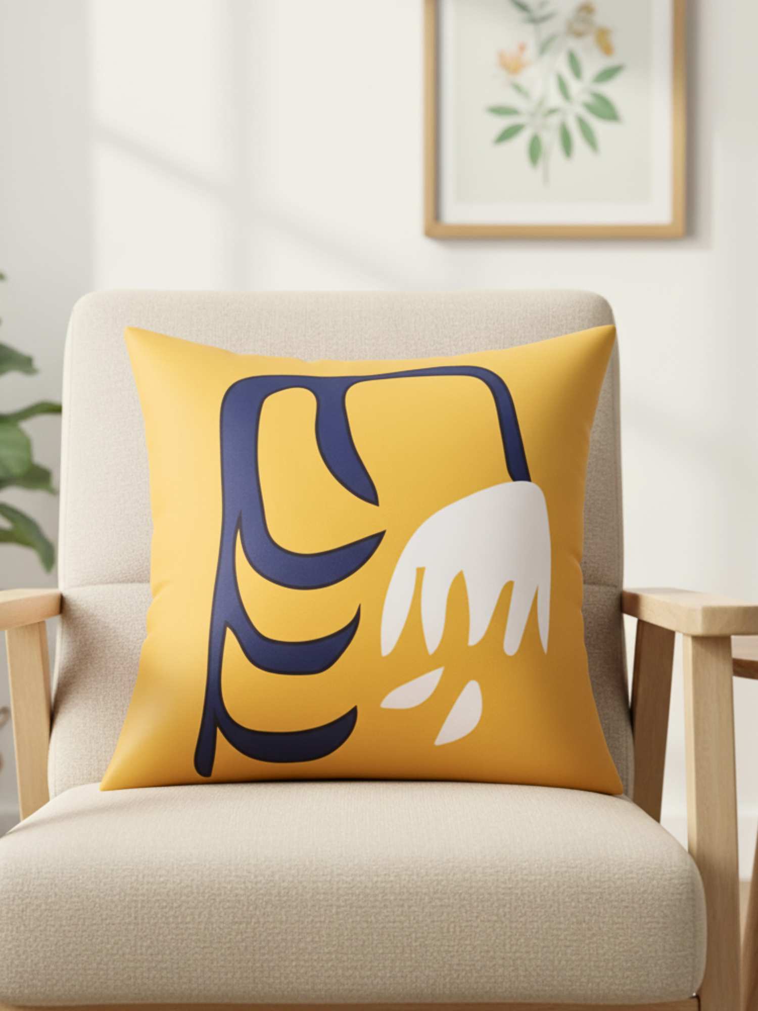 Luxe 18x18 Inch Printed Poly Satin Cushion Cover