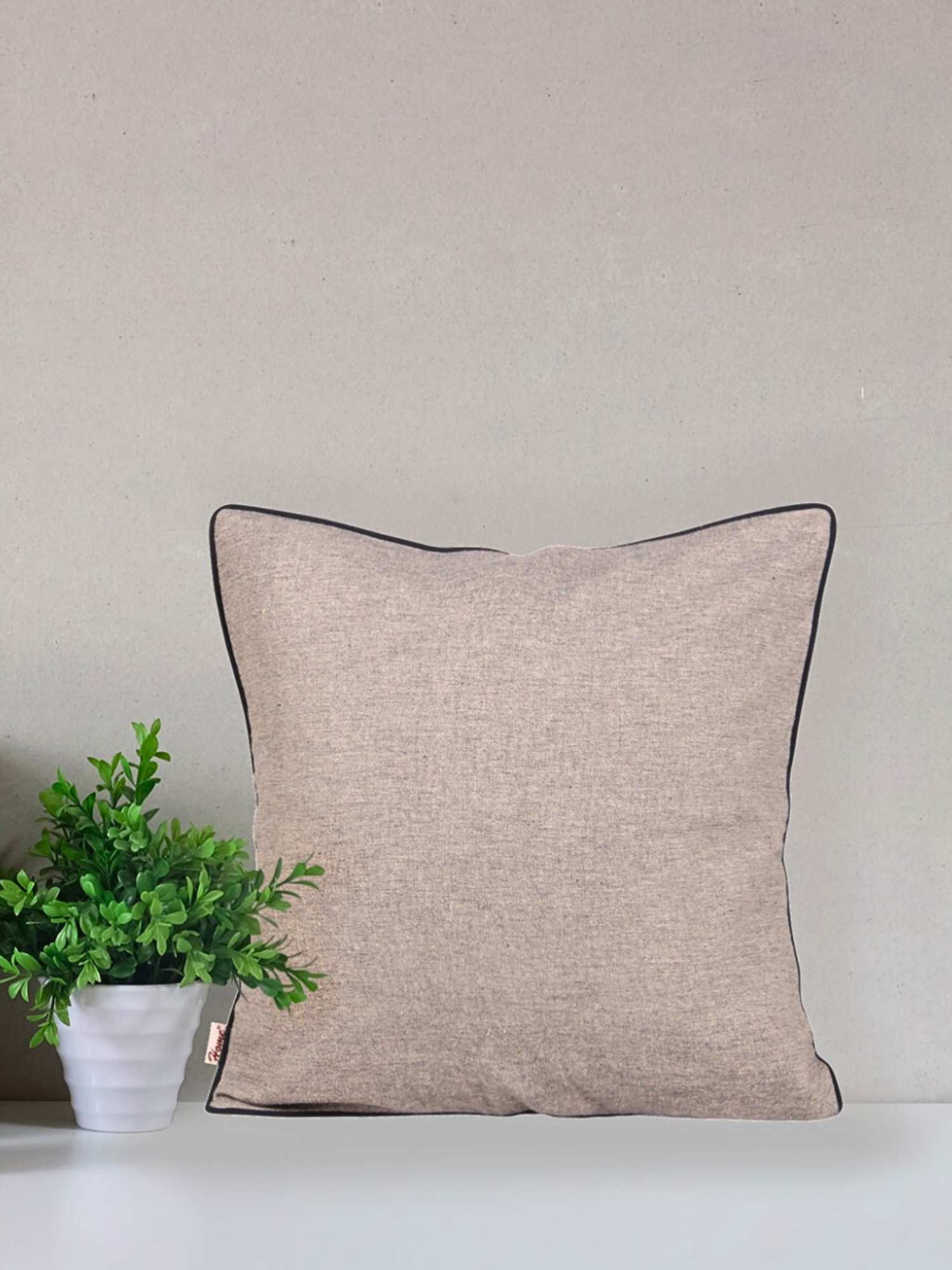 Oceanic Serenity 16x16 Inch Blue Chambray 100% Cotton Cushion Cover