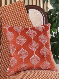 Rustic Handcrafted 16x16 Embroidered Cushion Cover - Pack of 2