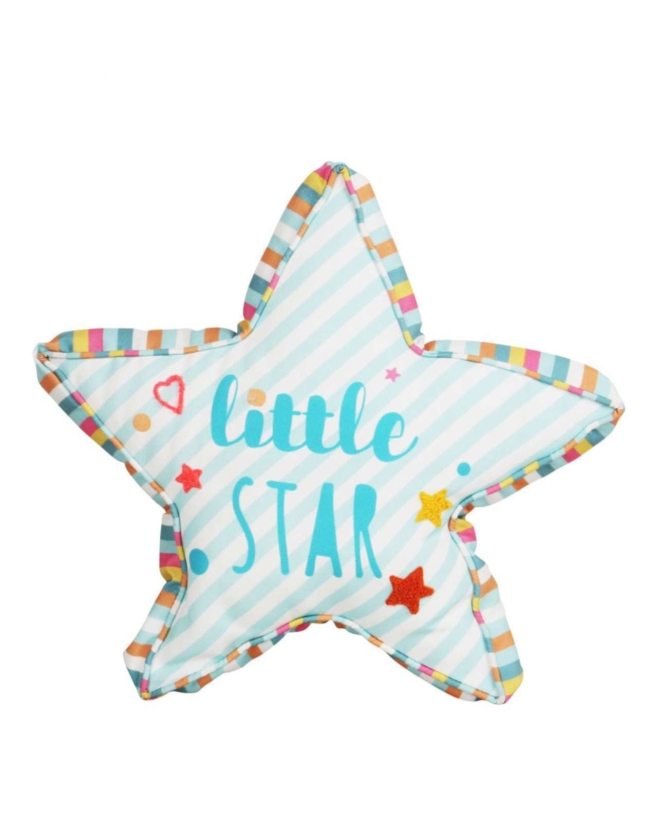 Starry Embrace: Star-Shaped Cushion with Digital Print