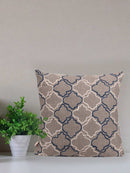 Timeless Threads 16x16 Inch Cotton Cushion Cover with Aari Embroidery