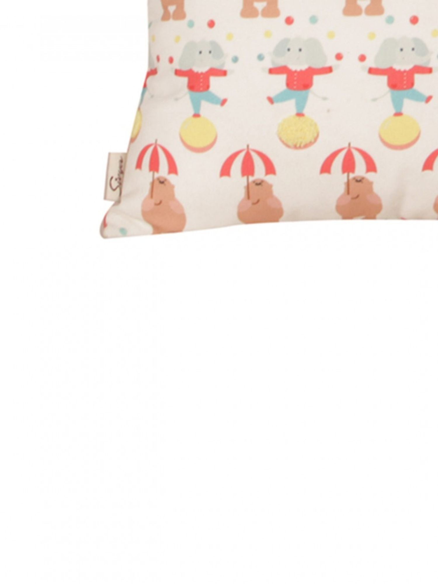 Digital Elegance Umbrella Embroidered Poly Duck Cushion Cover - 12x18 Inch