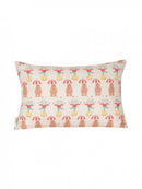 Digital Elegance Umbrella Embroidered Poly Duck Cushion Cover - 12x18 Inch