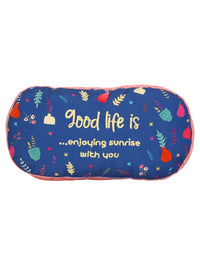 Blue Capsule Printed Shape Cushion for Kids