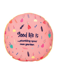 Blue Round Printed Shape Cushion for Kids