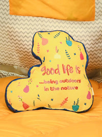 Cycle Printed Shape Cushion for Kids