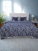 Midnight Ikat Luxe Comforter Set with Signature Cushion Accents (5-Piece Set)
