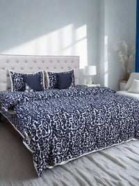 Midnight Ikat Luxe Comforter Set with Signature Cushion Accents (5-Piece Set)