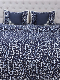Midnight Ikat Luxe Comforter Set with Signature Cushion Accents (5-Piece Set)