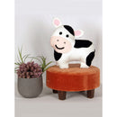 Moo-velous Comfort Cute Cow Shape Cushion with Charming Embroidery