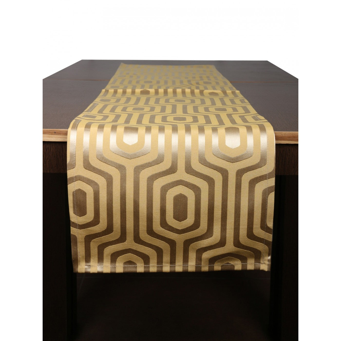 HexaChic Elegance Woven Wonder Cotton Table Runner