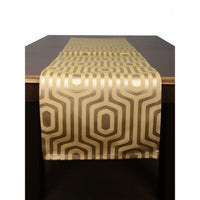 HexaChic Elegance Woven Wonder Cotton Table Runner