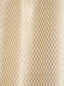Golden Beige Self Design Tissue Shear Net Curtains