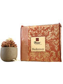 Red Fiore Jacquard Double Bed Cover Set with Matching Pillow Covers