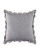 Self Flenge Cotton Cushion Covers Blue Set of 2