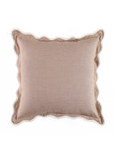 Self Flenge Cotton Cushion Covers Brown Set of 2