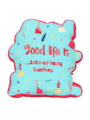 Sleeping Cat Printed Shape Cushion for Kids