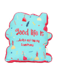 Sleeping Cat Printed Shape Cushion for Kids