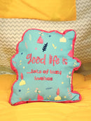 Sleeping Cat Printed Shape Cushion for Kids