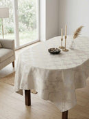 Opulent Ogee Jacquard Elegance for Your Dining Table Cover