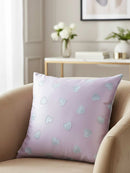 Soft Hearts Romance Cushion Cover - 18x18 Inch